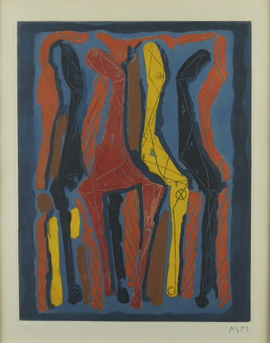 le_pho_banner 2 Marino Marini Etching and Aquatint Plate IV from "Marino from Goethe"