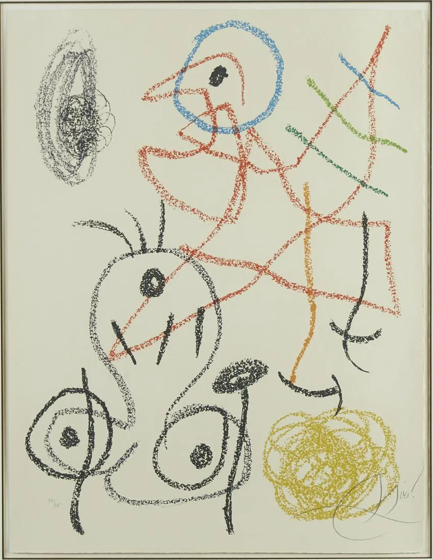 le_pho_banner 2 Joan Miro Album 21 Color Lithograph on Wove Paper