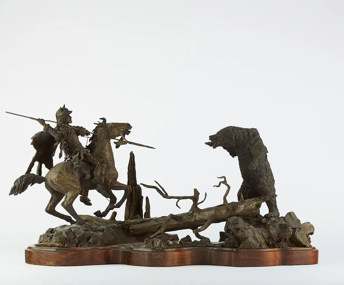 le_pho_banner 2 David Manuel "Grizzly Coup" Bronze Sculpture