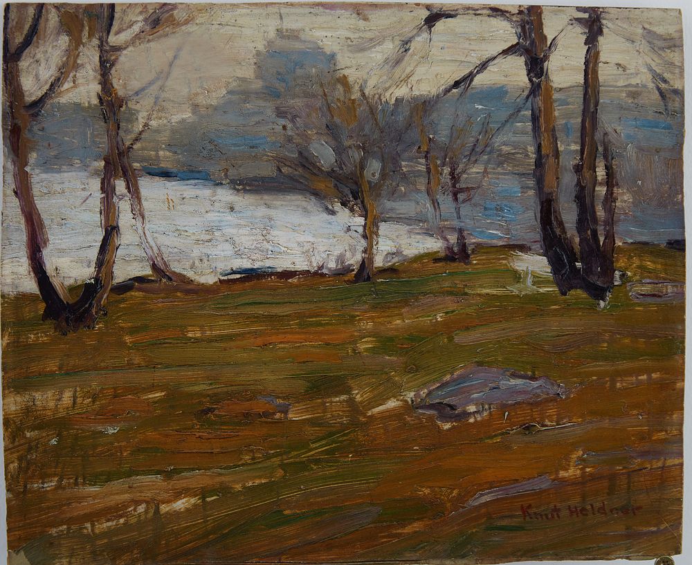 le_pho_banner 2 Knute Heldner Landscape Oil on Board