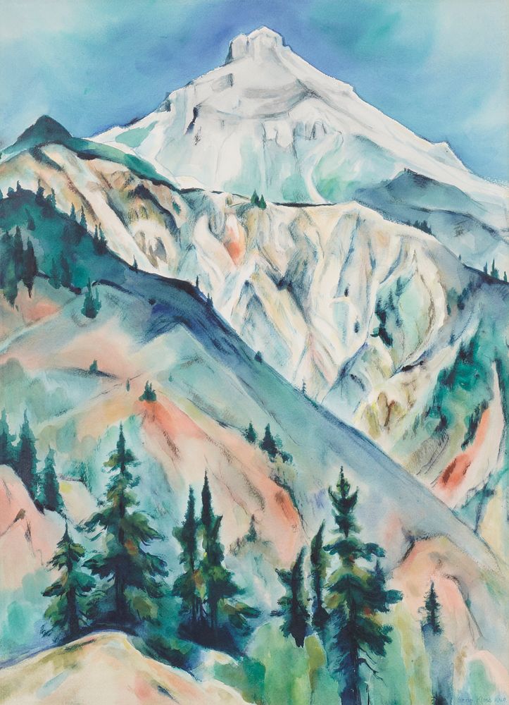 le_pho_banner 2 Gene Kloss Mountainous Landscape Watercolor