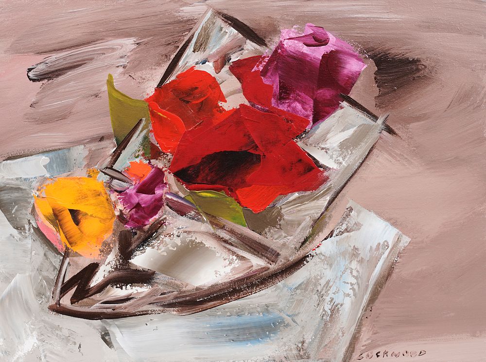 le_pho_banner 2 Ward Lockwood Floral Still Life Acrylic on Canvas