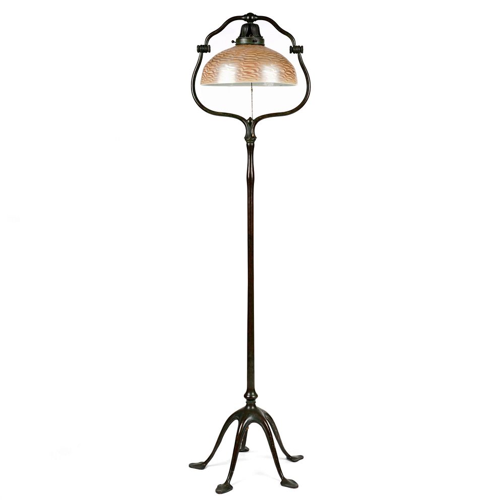 le_pho_banner 2 Tiffany Five Footed Bronze Floor Lamp w/ Tiffany Shade