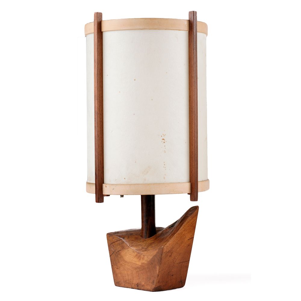 le_pho_banner 2 George Nakashima Wooden Table Lamp