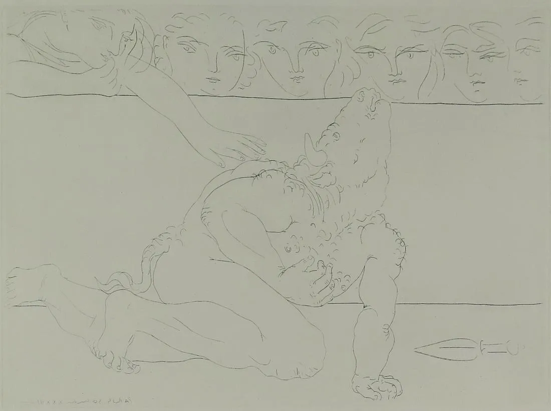 le_pho_banner 2 Picasso "Minotaure Mourant" Etching from "Suite Vollard"