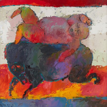 Yang Yang Man on Horse Acrylic on Canvas