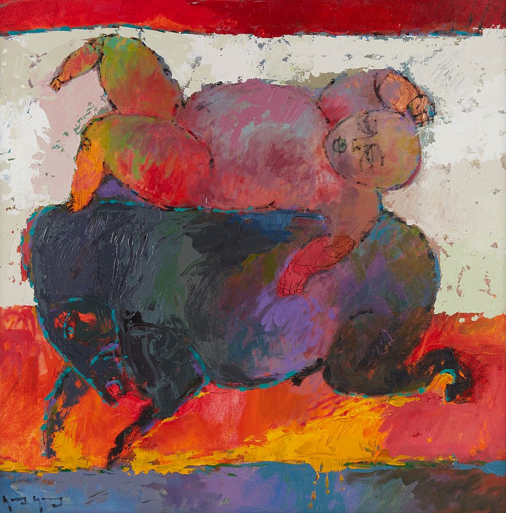 le_pho_banner 2 Yang Yang Man on Horse Acrylic on Canvas