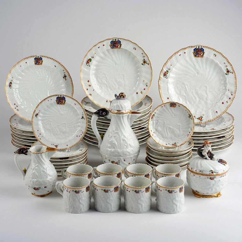 Mottahedeh Rockefeller Meissen Swan Service Mottahedeh Rockefeller Meissen Swan Service