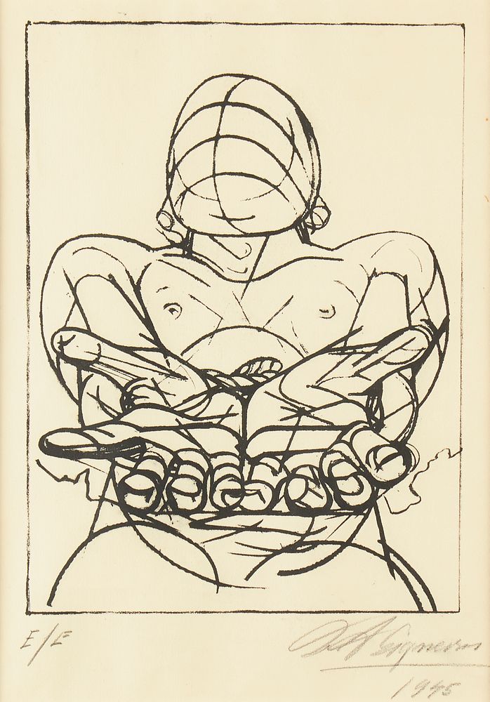 le_pho_banner 2 David Siqueiros "Nuestra Imagen Actual" Lithograph