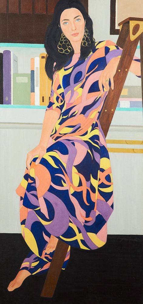 le_pho_banner 2 April Z. Newhouse "Portrait" Oil on Canvas