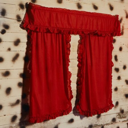 Birney Imes Photograph Red Curtains