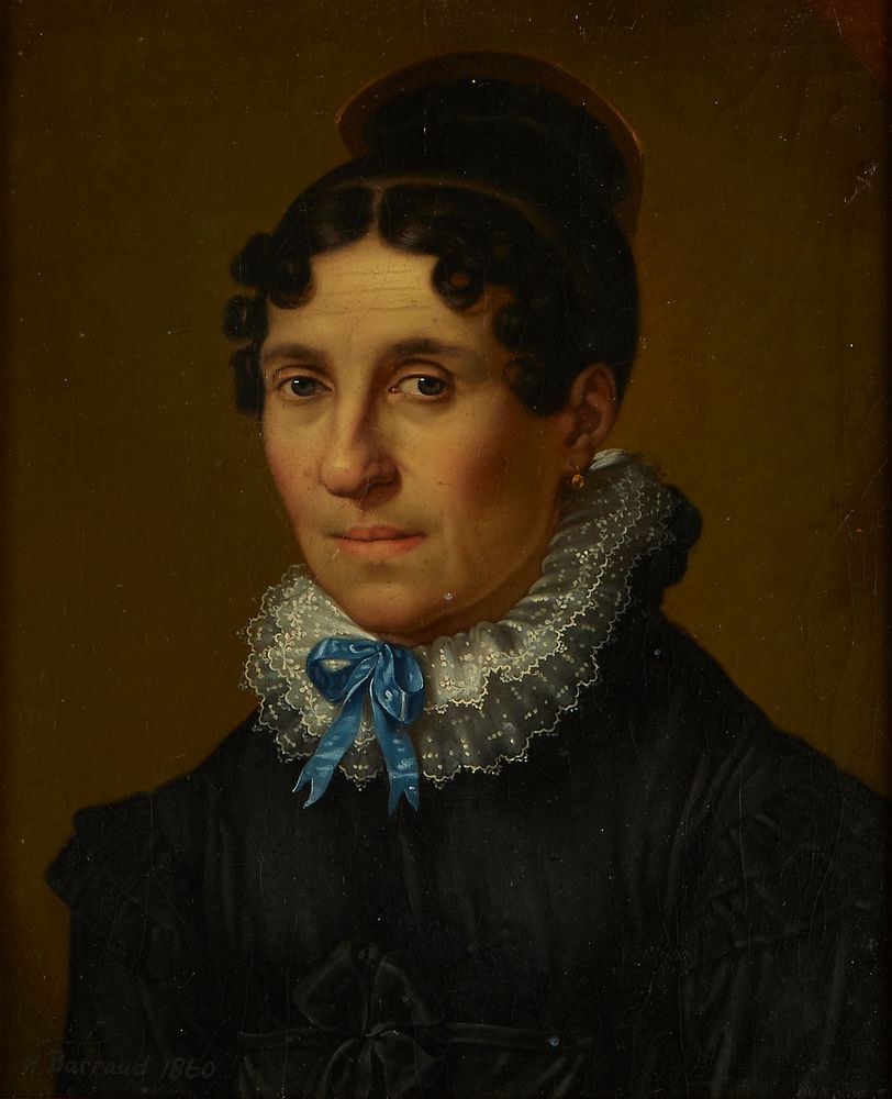 le_pho_banner 2 Henry Barraud Portrait of Woman Oil on Board