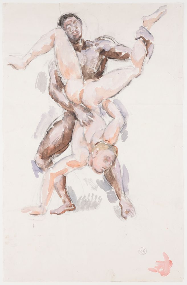 le_pho_banner 2 Duncan Grant "Hercules and Diomedes" Charcoal & Gouache