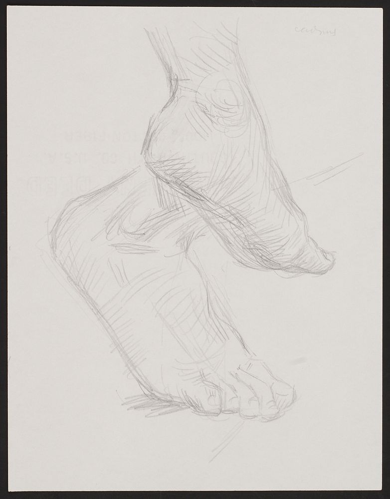 le_pho_banner 2 Paul Cadmus Feet Graphite on Paper
