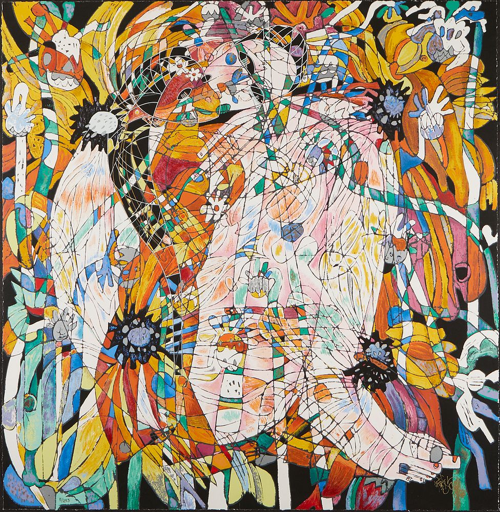 le_pho_banner 2 Tiefeng Jiang "Blossoming Flowers" Silkscreen