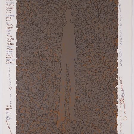 William T. Wiley "Now Here's That Blame Treaty" Aquatint & Etching