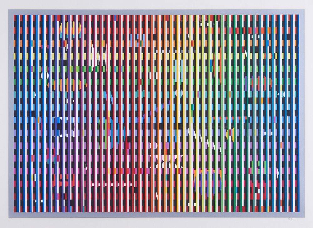 le_pho_banner 2 Yaacov Agam "Fondes Marin 3" Silkscreen
