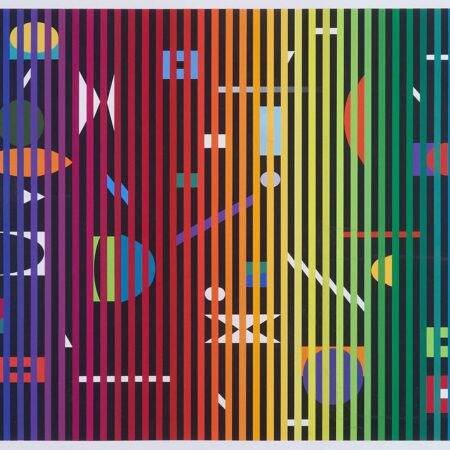 Yaacov Agam "Fondes Marin 2" Silkscreen