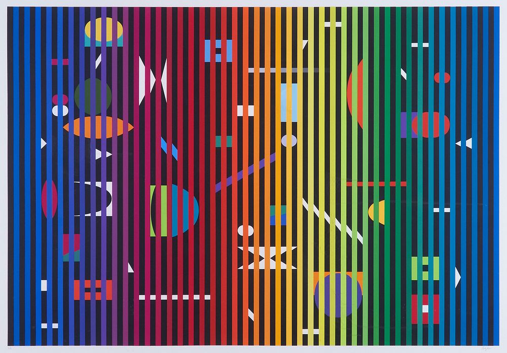 le_pho_banner 2 Yaacov Agam "Fondes Marin 2" Silkscreen