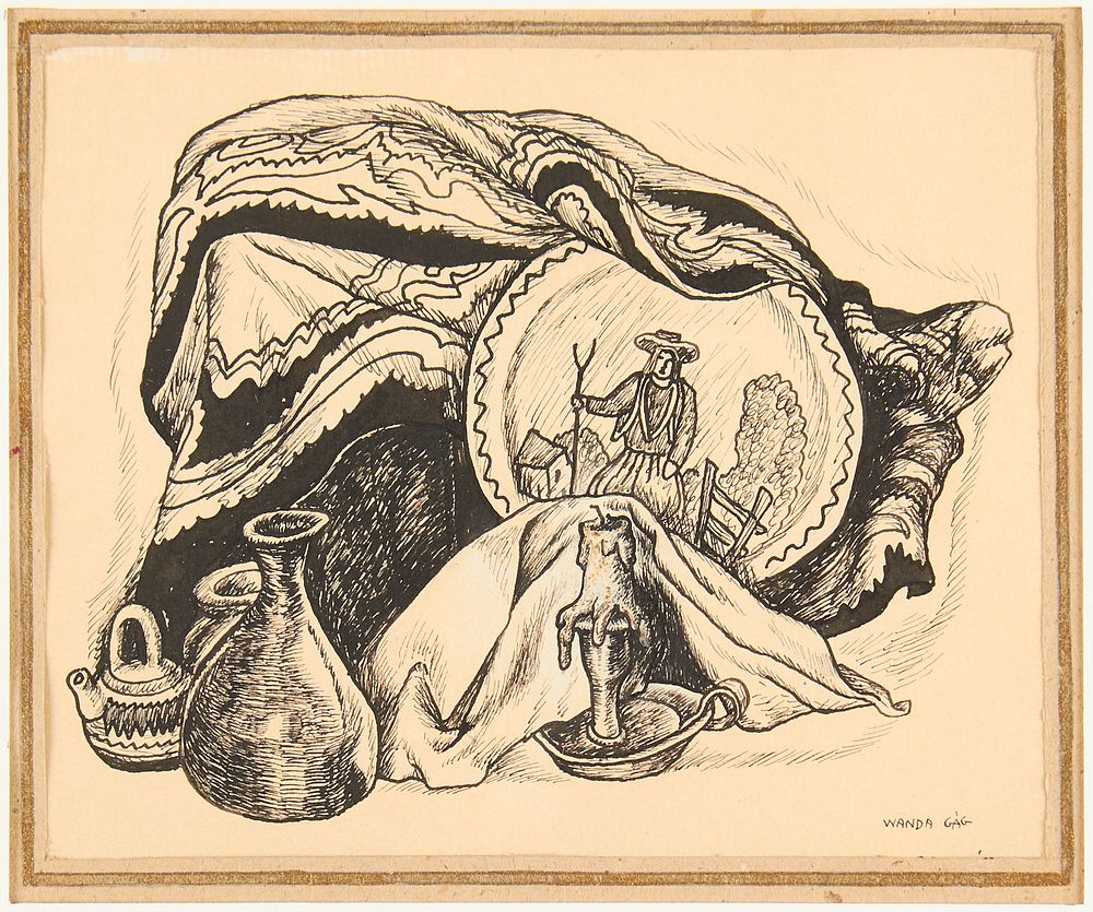 le_pho_banner 2 Wanda Gag "Composition" Pen & Ink on Paper