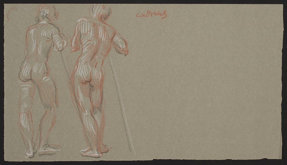 le_pho_banner 2 Paul Cadmus Standing Nudes Crayon on Paper