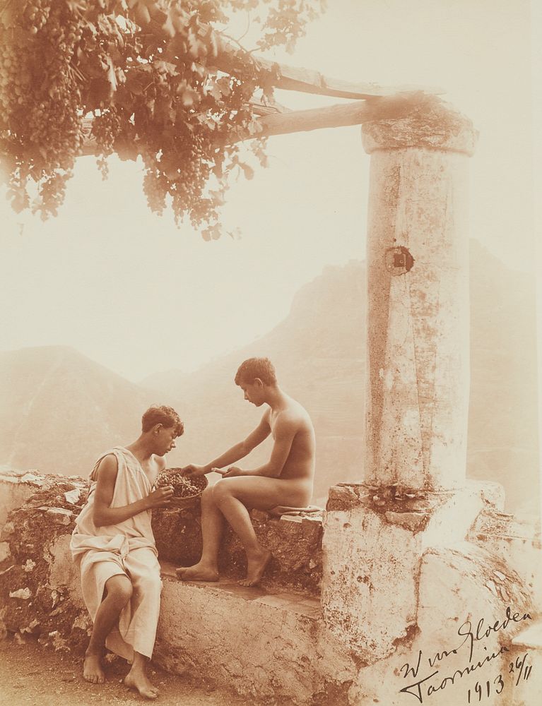 le_pho_banner 2 Wilhelm von Gloeden "Pastoral Idyll" Photograph