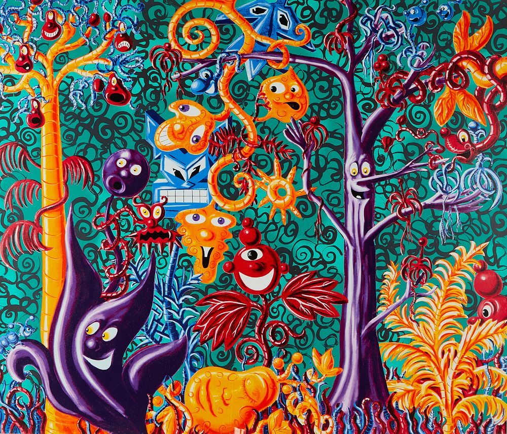 le_pho_banner 2 Kenny Scharf "Juicy Jungle" Silkscreen