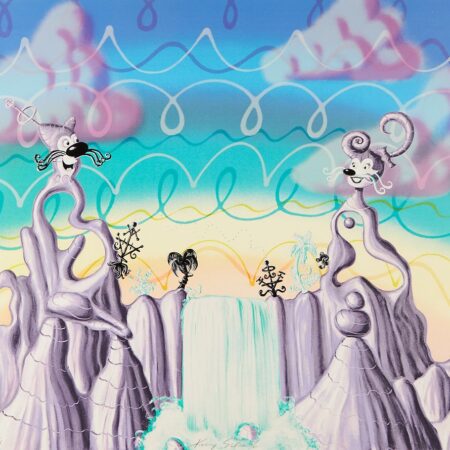 Kenny Scharf "Aqua Pollination" Silkscreen