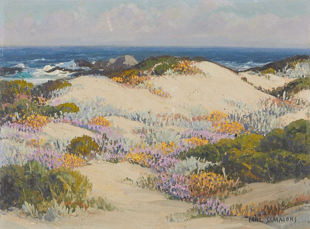 le_pho_banner 2 Carl Sammons "Sand Dunes and Wildflowers" Acrylic on Board