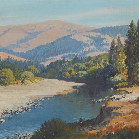 Carl Sammons "Mattole River California" Acrylic on Board