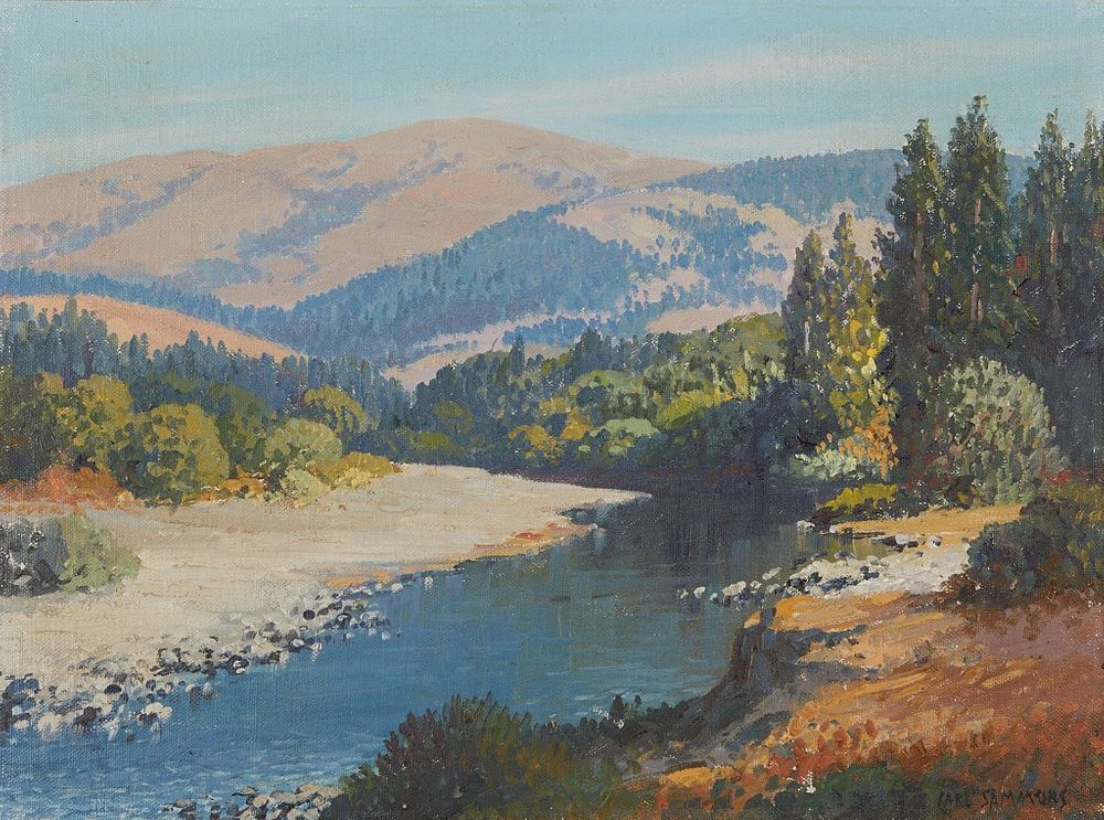 le_pho_banner 2 Carl Sammons "Mattole River California" Acrylic on Board