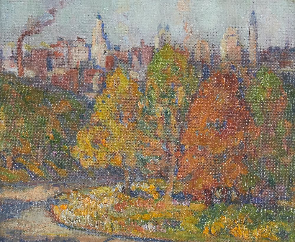 le_pho_banner 2 Ilah Kibbey Kansas City Oil on Board Painting