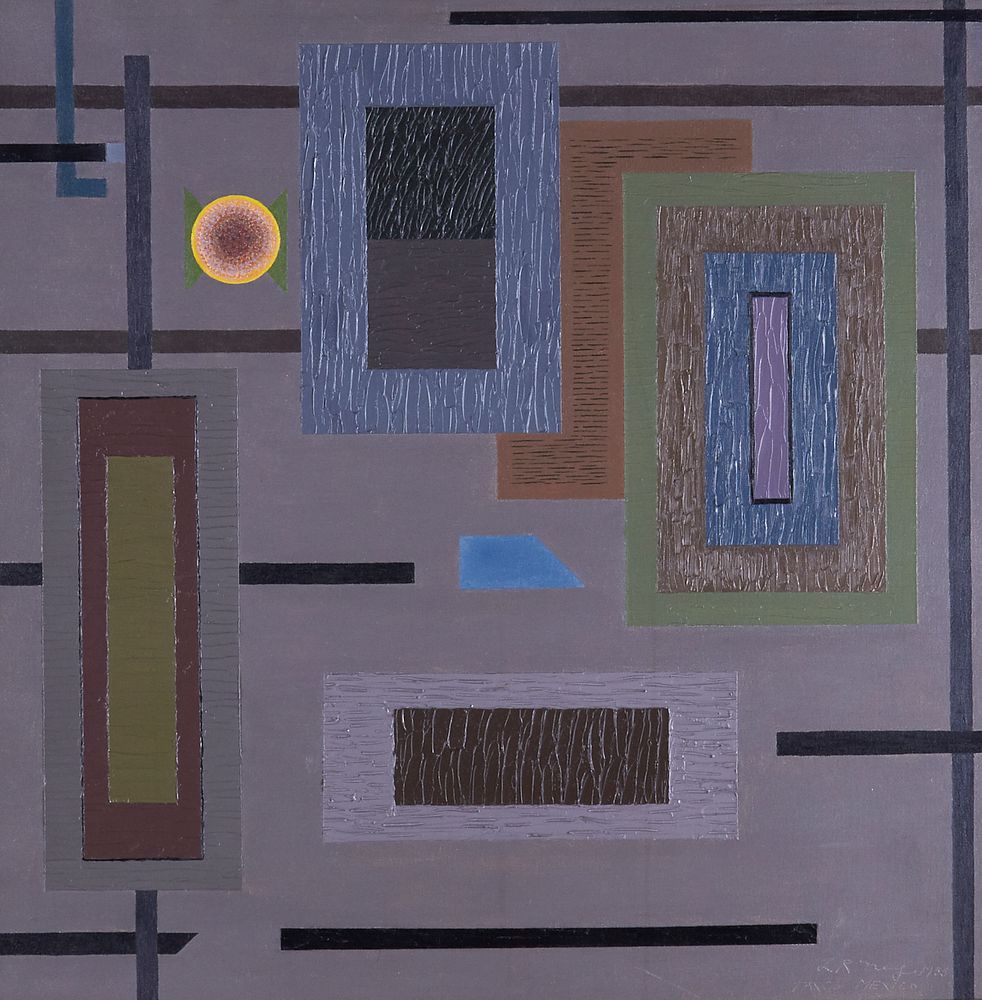 le_pho_banner 2 Lloyd Ney "Taxco Mexico" Oil on Canvas 1955