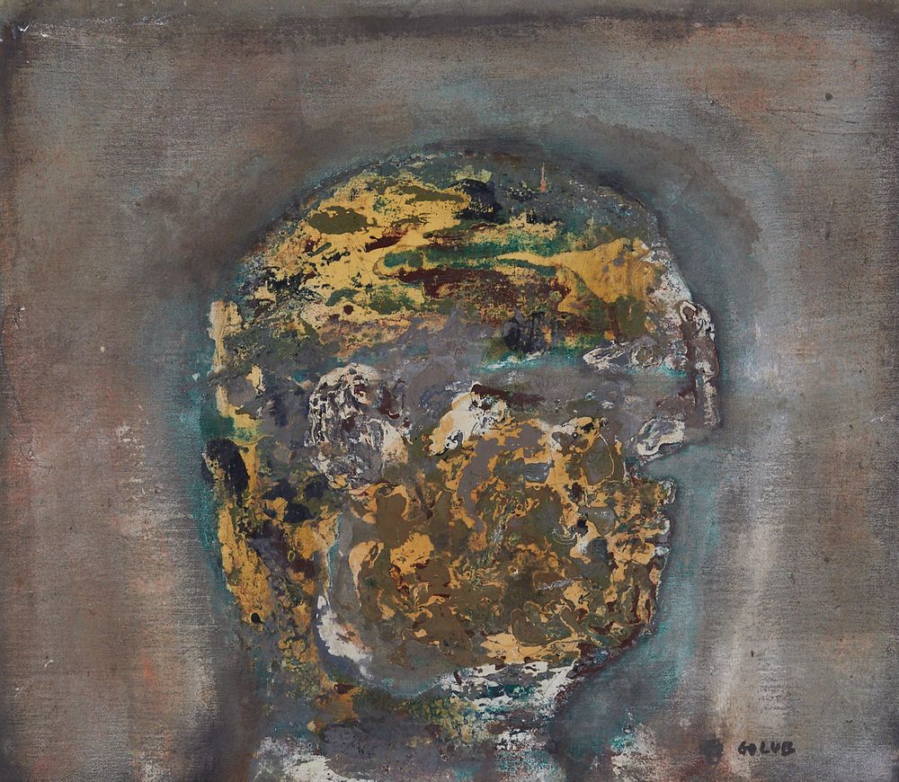 le_pho_banner 2 Leon Golub "Head (XXXVIII)" Oil on Canvas 1959