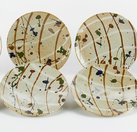 Set of 8 Wayne Branum Plates - Marked