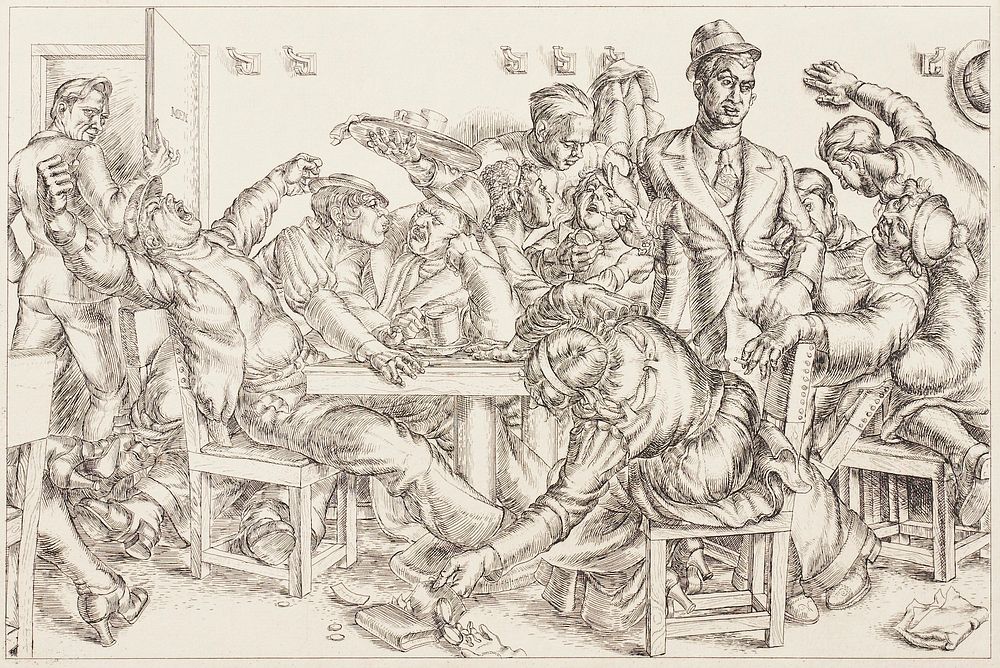 le_pho_banner 2 Paul Cadmus "Stewart's" Etching