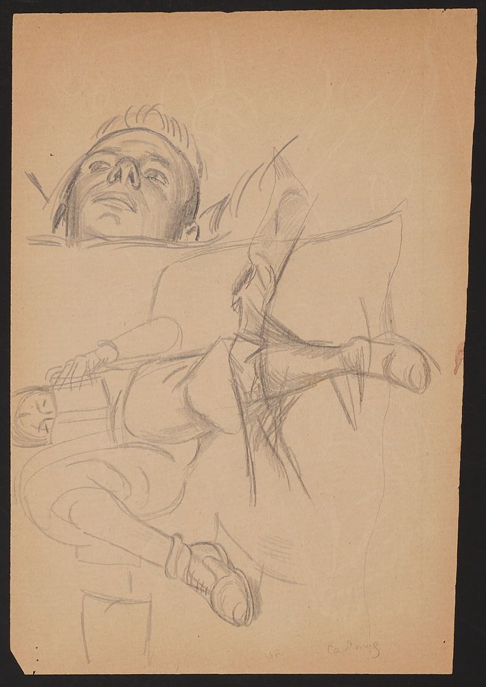 le_pho_banner 2 Paul Cadmus Figure Reading Graphite on Paper