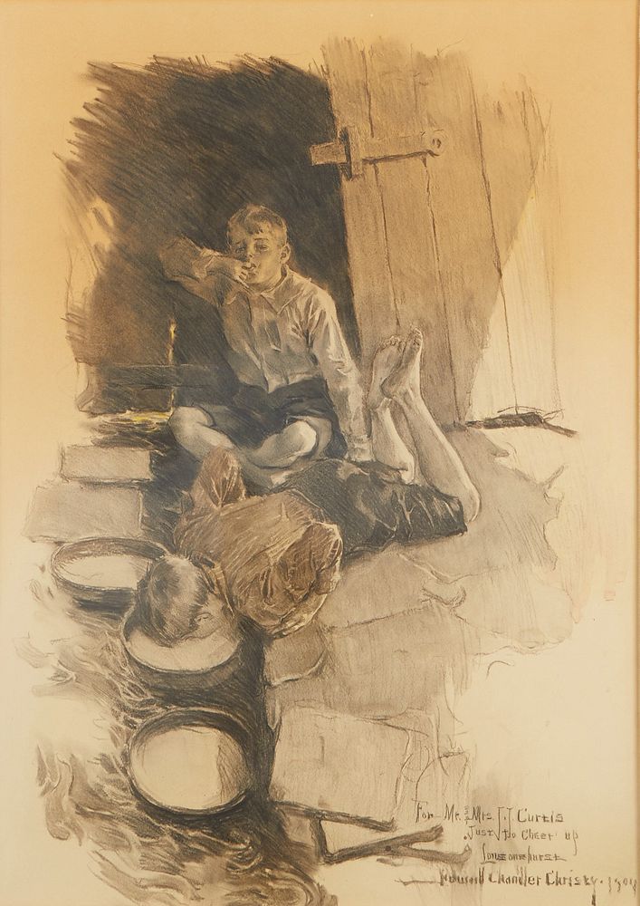 le_pho_banner 2 Howard Chandler Christy Charcoal on Paper Fresh Milk