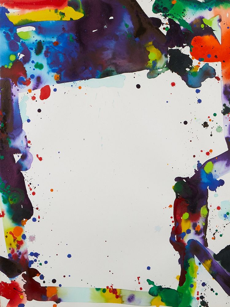 le_pho_banner 2 Sam Francis Abstract Acrylic on Paper 1969