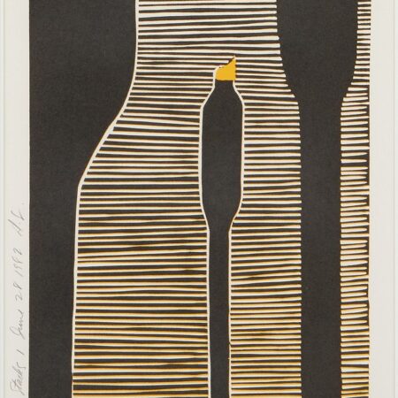 Donald Sultan French Stacks 1 Linocut