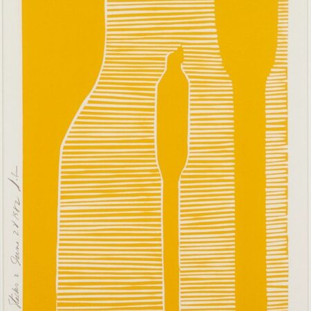 Donald Sultan French French Stacks 2 Linocut