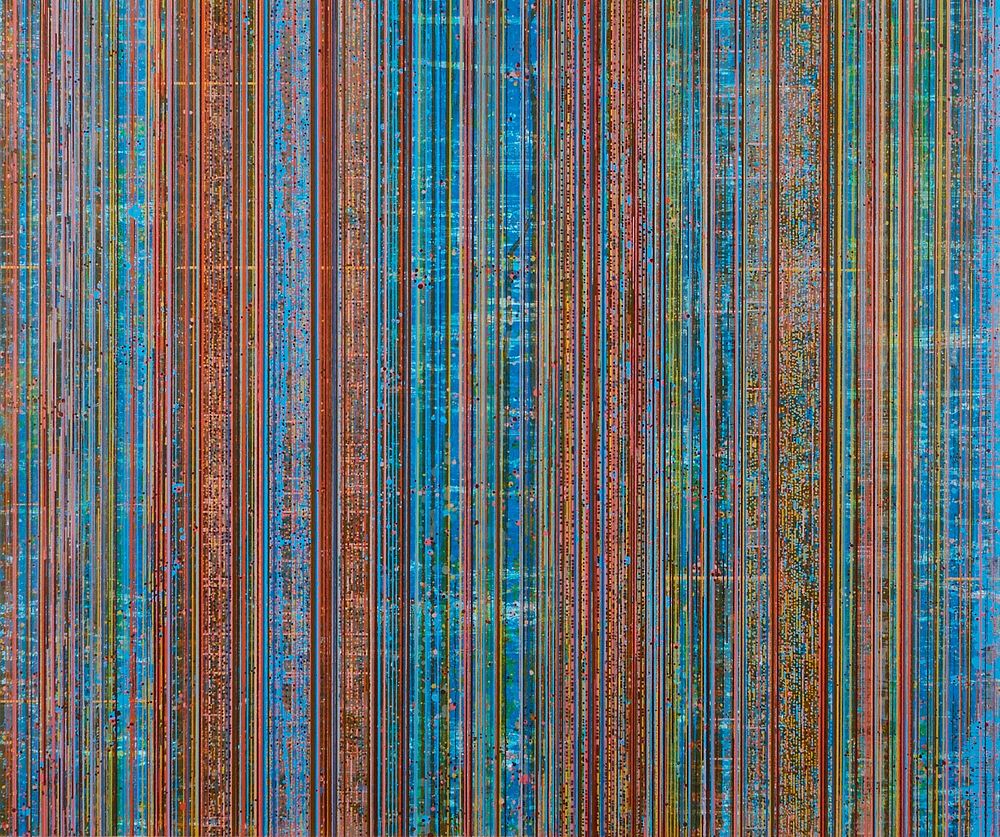 Lisa Nankivil Streaming, 2009 Color Lithograph and Screenprint