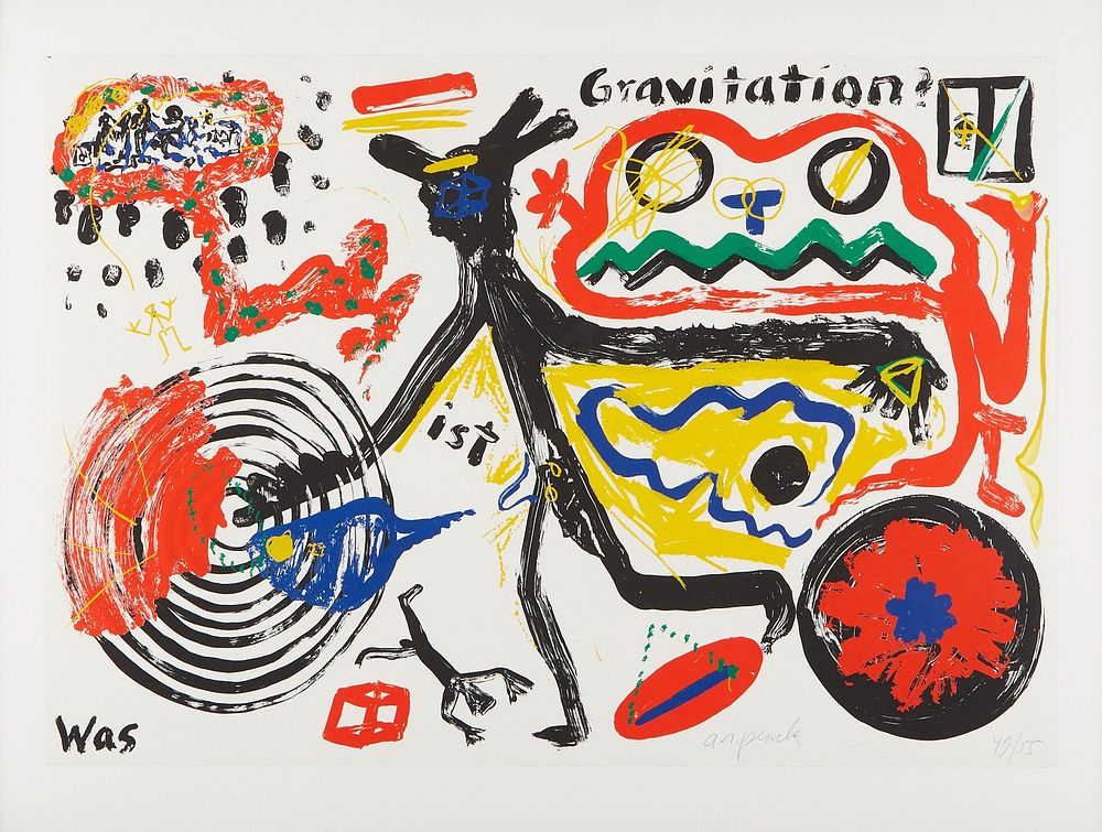 le_pho_banner 2 A.R. Penck "What is Gravity?" Silkscreen