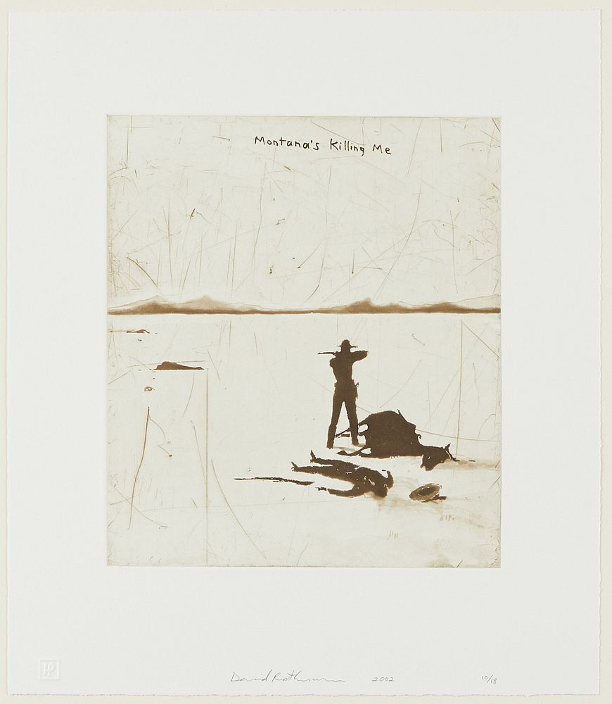 le_pho_banner 2 David Rathman "Montana's Killing Me" Etching & Aquatint