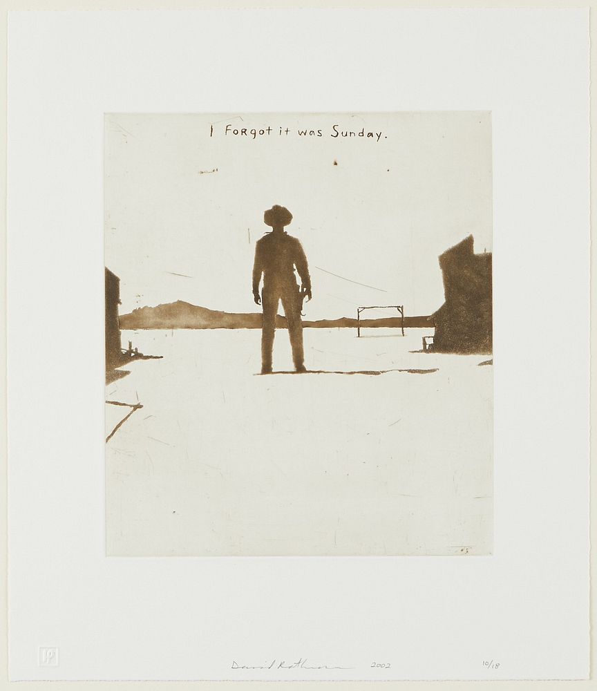 le_pho_banner 2 David Rathman "I Forgot It Was Sunday" Etching & Aquatint