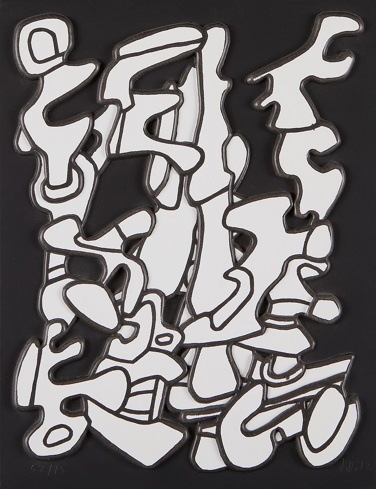le_pho_banner 2 Jean Dubuffet Arborescences I Vacuform Relief and Screenprint