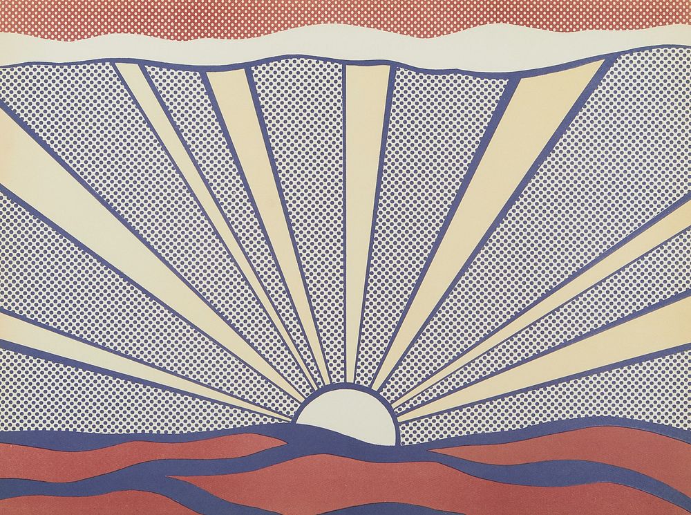 le_pho_banner 2 Roy Lichtenstein Sunrise Pop Art Print