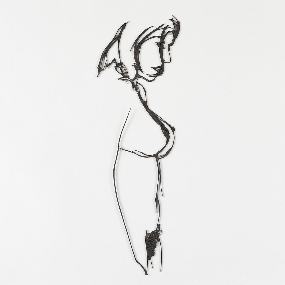 le_pho_banner 2 Tom Wesselmann Nude Laser Cut Steel with Black Enamel