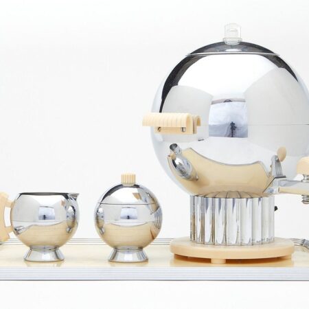 Walter von Nessen Chrome & Bakelite Coffee Set