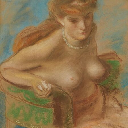 Eugene Speicher Nude Pastel Drawing